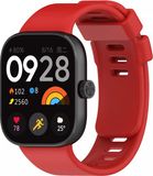 Strap-it Siliconen bandje met druksluiting - Rood