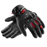 Rebelhorn Defender Motorhandschoenen - Zwart/Rood - Maat M