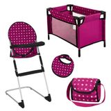 Idena Poppenreisset, 4-delige set met poppenaccessoires