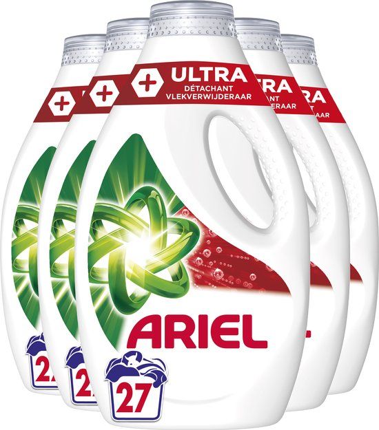 Ariel Ultra Color - Vloeibaar wasmiddel - 1,215 liter (4 flessen - 108 wasbeurten)