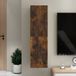 Prolenta Maison Exclusive - TV-meubel voor aan de muur, gerookt eikenhout, 30,5 x 30 x 110 cm