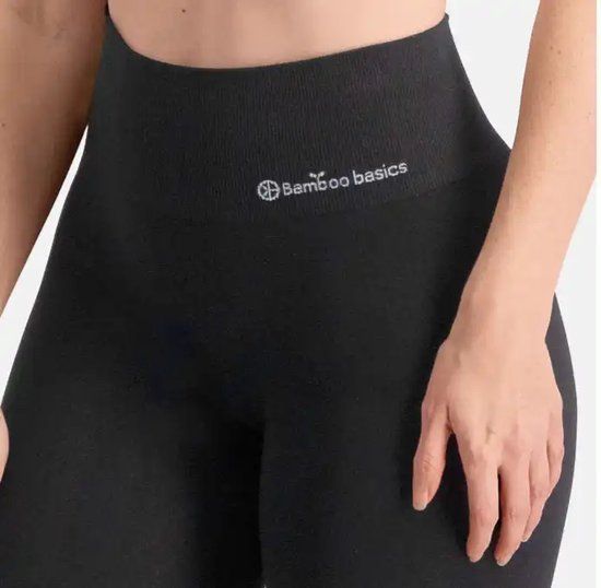 Bamboo Basics Claire Naadloze Legging Dames - Zwart - M - Bamboe