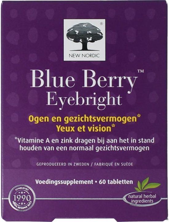 New Nordic Blue berry eyebright 60 tabletten