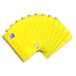 Oxford Touch Collegeblok A4 geruit met dubbele rand, 80 vellen, geel, 10 stuks