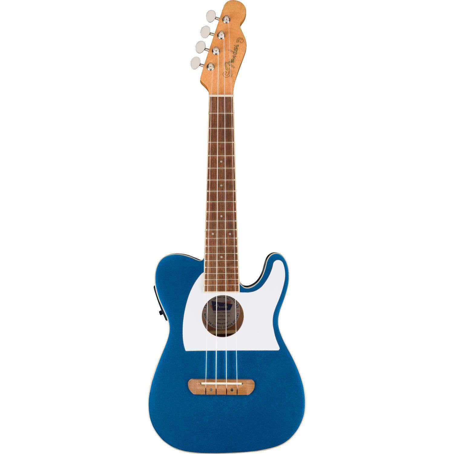Fender Fullerton Tele Uke WN Lake Placid Blue Concert Ukulele