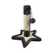 Kittenboom met speelgoedsokkel met ster, H33 cm, ecru