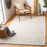 Safavieh Marabella Collection, natuurvezeltapijt, korte pool, ivoor, 90 x 150 cm