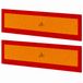 AutoXtreme ECE-70 Reflectorsticker – Set van 2 – 565x195mm – Permanent Zelfklevend – E8-gecertificeerd – Vrachtwagen & Caravan
