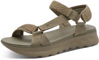 Tamaris - Dames - Plateau sandalen - Groen - Maat 39