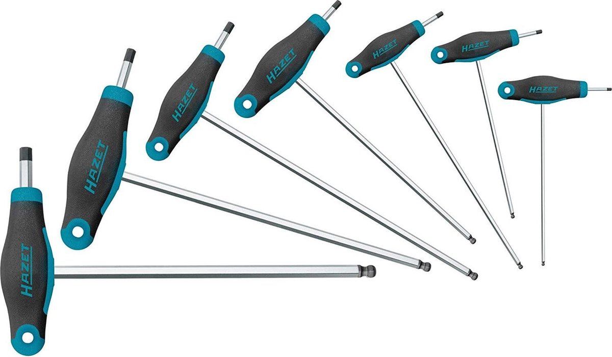 HAZET Haakse Stiftsleutelset 7-delig - 2 tm 8mm