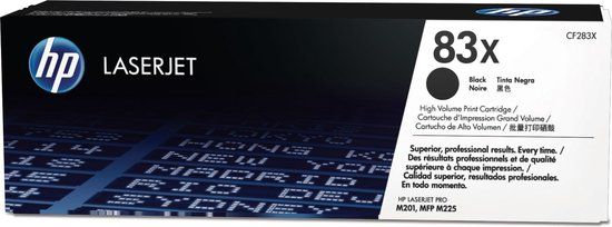 HP 83X Black Toner Cartridge - High Capacity - 2,200 Pages