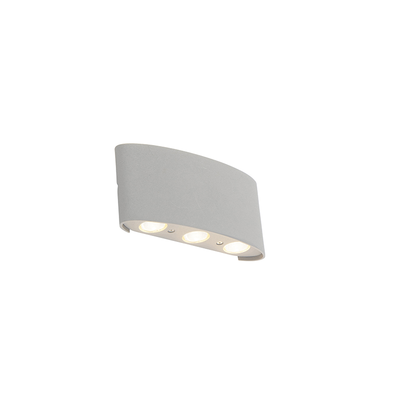 PAUL NEUHAUS Design buitenwandlamp zilver 6-lichts - Silly