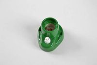 Porselein lamphouder E27, groene schakelaar