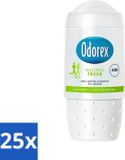 Odorex Déodorant Roller Natural Fresh - 50 ml - Lot économique - 25 pièces