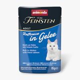animonda Vom Feinsten Adult Raffinesse Kattenvoer in gelei met kip en zalm (24 x 85 g)