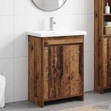 Maison Exclusive - Ensemble de meubles de salle de bain en bois vieilli, dimensions 61 x 40 x 84,5 cm, fabriqué en bois composite