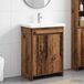 Maison Exclusive - Ensemble de meubles de salle de bain en bois vieilli, dimensions 61 x 40 x 84,5 cm, fabriqué en bois composite