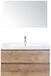 BES LED Maxx XL Badmeubelset 100 cm - Natuur Eiken - Wastafel Just 1 Kraangat met Spiegel