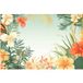 Papier peint panoramique - Fleurs - 130 cm x 87 cm