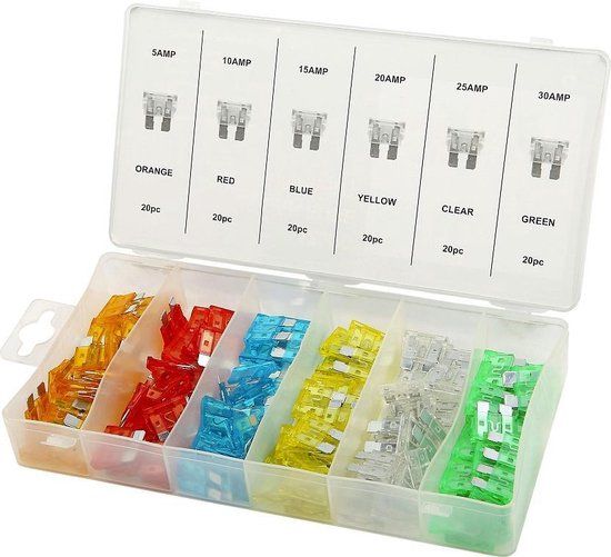 HBM Lemato 120 Delig Auto Zekeringen Assortiment