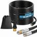 Tuyau de nettoyage d'égout Set 30 m avec Accessoires