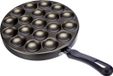 Merkloos Poffertjespan - Aluminium - Zwart - Ovaal - 35 cm