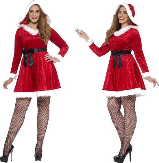 Smiffys Kerstvrouw Kostuum Grote Maat - Kerst - Unisex - Kinderen