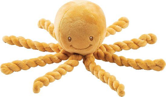 Nattou Octopus Lapidou Knuffel - 23 cm - Oker