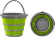 Ibenzoa® Seau pliable en silicone flexible avec une capacité de 10 litres - Vert
