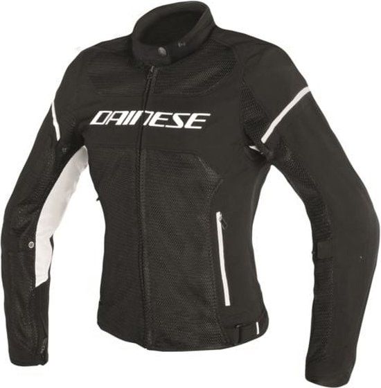 DAINESE AIR-FRAME D1 LADY Zwart/Wit Motorjack - Maat 50 - Dames - Zomer