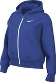 NIKE Sportswear Phoenix Fleece Shirt met lange mouwen Dames Blauw Maat L
