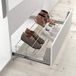Menage Confort Uittrekbare schoenenkast, staal, chroom, breedte: 640-1000 mm