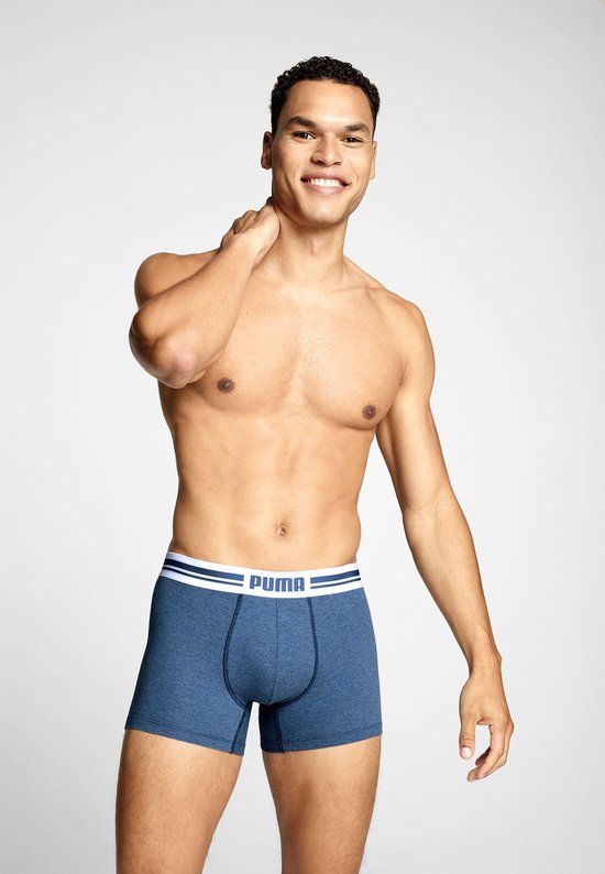Puma Boxershorts Everyday Placed Logo - 2 pack - Blauw - Maat M
