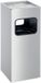 DURABLE papierbak METAAL, met asbak, 17 liter, zilver