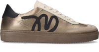 Manfield Dames Gouden Leren Sneakers Maat 36