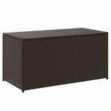 vidaXL Tuinbox 100x50x50 cm poly rattan bruin