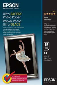 Epson Ultra Glossy Photo Paper - A4 - 300g/m - 15 Sheets