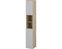 Vicco Edge Badkamerkast – 30 x 189.5 cm met 2 deuren en 3 vakken Wit