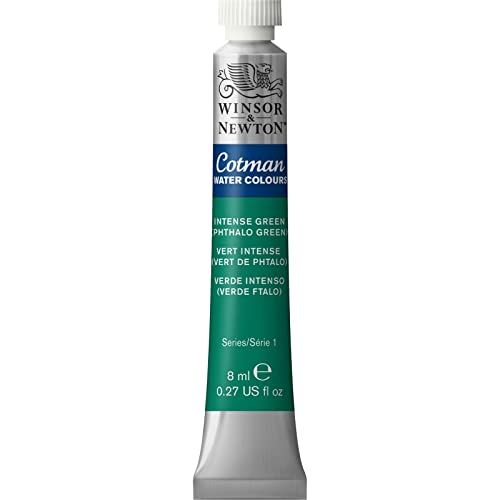 Winsor & Newton Cotman Aquarelle Tube, 8 ml, intens groen