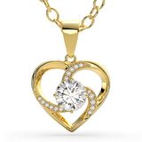SERASAR Zilveren Damesketting [Emotion] - Goud - 18-Karaats Gouden Sieraden