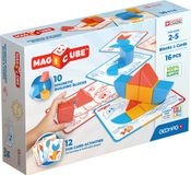 Geomag MagiCube Blocks & Cards - Magnetische Blokken met Speelkaarten Gerecycled - 16-delig - Vanaf 3 jaar