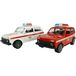 ARO Politie jeep pull back 11cm assorti kleur