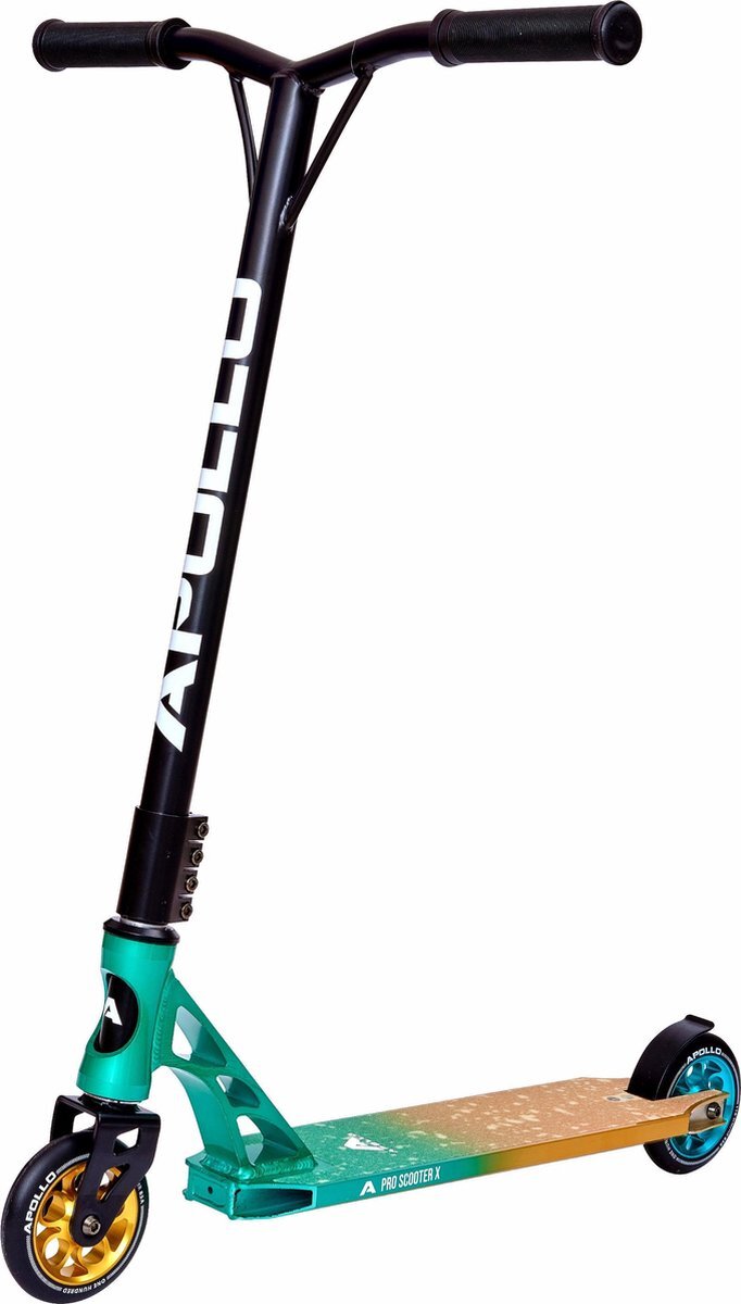 Apollo Stunt Scooter Stuntstep Genesis Pro X - Turquoise/Goud