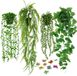 Ibenzoa® Réaliste plante artificielle suspendue ensemble avec pots pour intérieur et extérieur