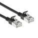 ACT Zwarte 10 meter LSZH S/FTP CAT7 slimline patchkabel snagless met RJ45 connectoren