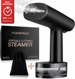 FLOWSTEAM® Luxe Kledingstomer - Handstomer - Stoomreiniger - Stoomapparaat Kleding - Matte Black Edition - Inclusief Opbergzakje