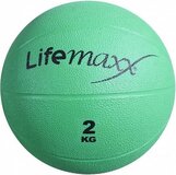 Lifemaxx Medicine Ball - 2 kg - Geel - Rubber