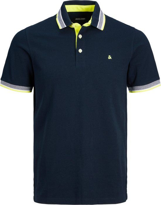 JACK&JONES PLUS JJEPAULOS Polo Shirt Men - Size EU5XL US3XL - Dark Navy