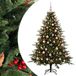 vidaXL Kunstkerstboom met kerstbal 180 cm 300 LED's Warmwit