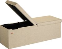 Casaria Zitbank met Opbergruimte - 115x40x40cm 131L – Beige